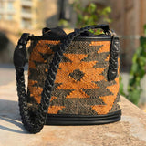 Sac seau Boho India foncé