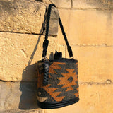 Sac seau Boho India foncé